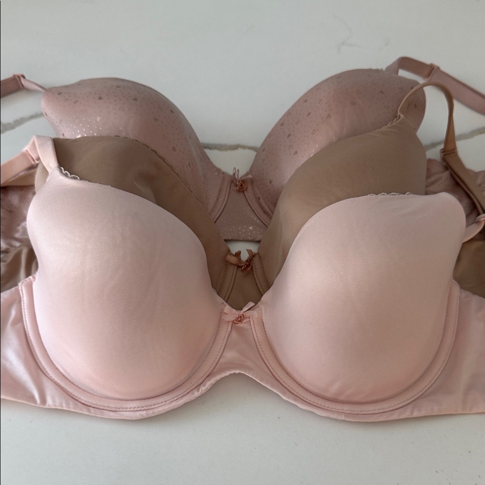 Victoria Secret 3 Bar Bundle Elegant Women's Intimates Set - Pink and Tan